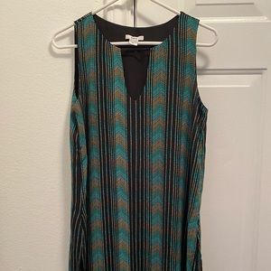 Multi colored dress, stripes downward